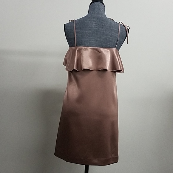 Silky ruffle detail mini dress - Picture 5 of 6